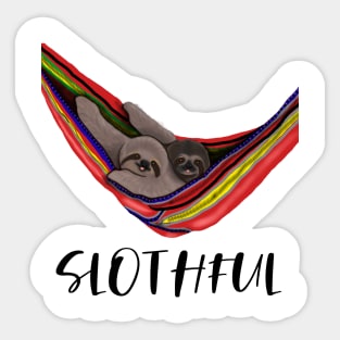 Sloth Slothful Sticker